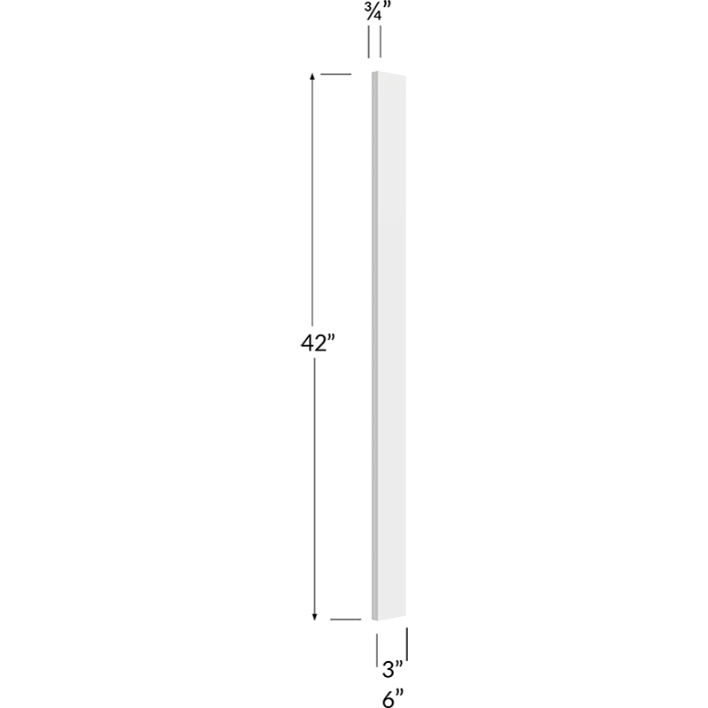 3W Filler - 3W x 42H x 3/4D