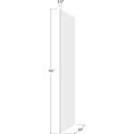Refrigerator End Panel - 1-1/2W x 96H x 30D (Panel Width 1/2")