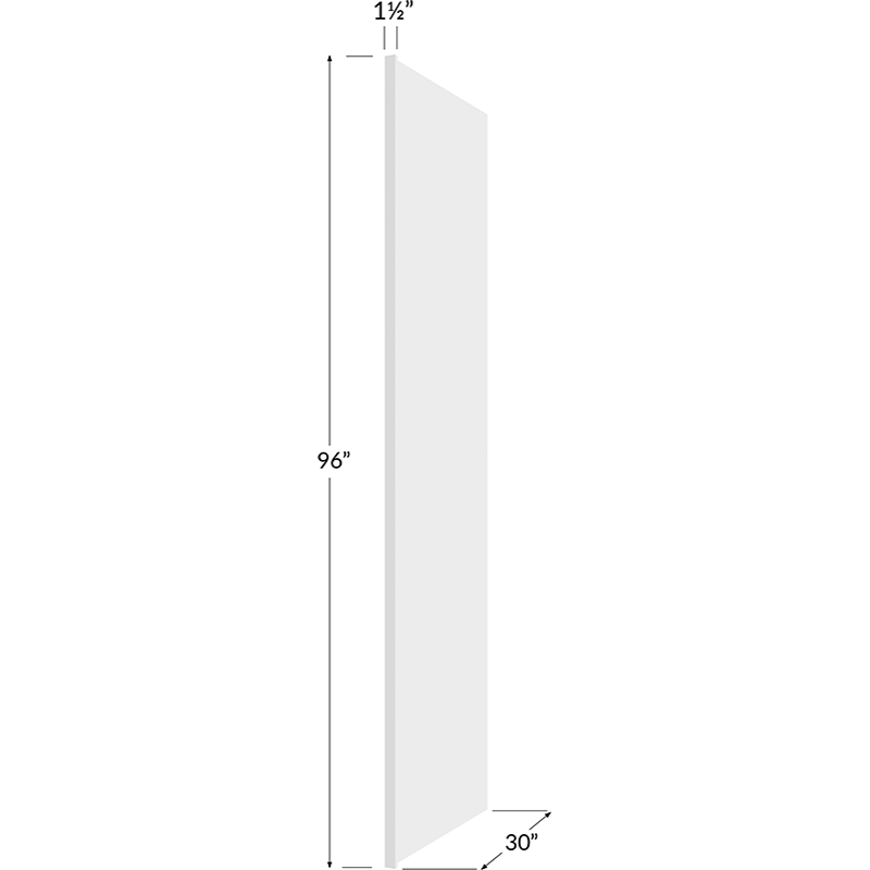 Refrigerator End Panel - 1-1/2W x 96H x 30D (Panel Width 1/2")
