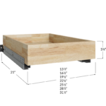 18" Roll Out Shelf - 13-1/2W x 3-3/8H x 21D