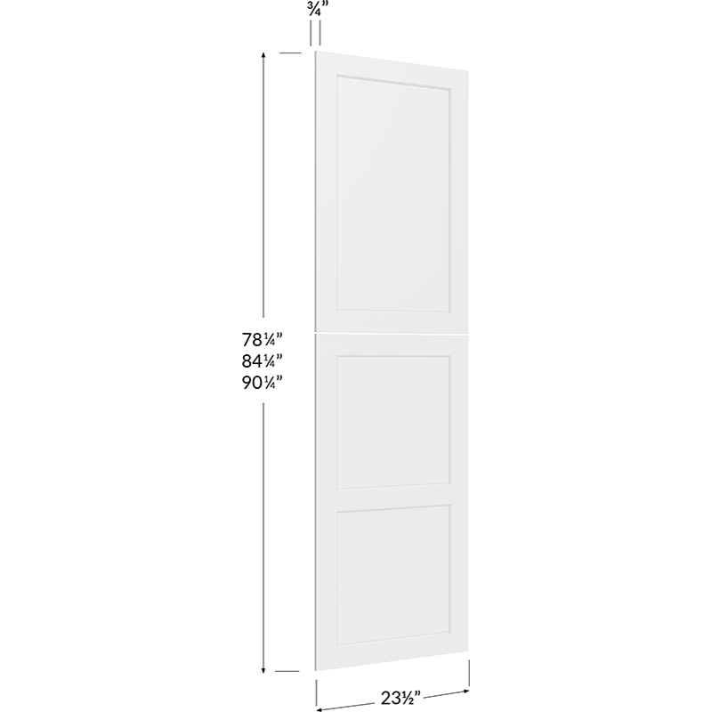 Tall Decorative End Panel - 23-1/2W x 78-1/4H x 3/4D (Overall Dimension)
