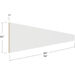 Toe Kick Cover - 84W x 4-1/2H x 1/4D