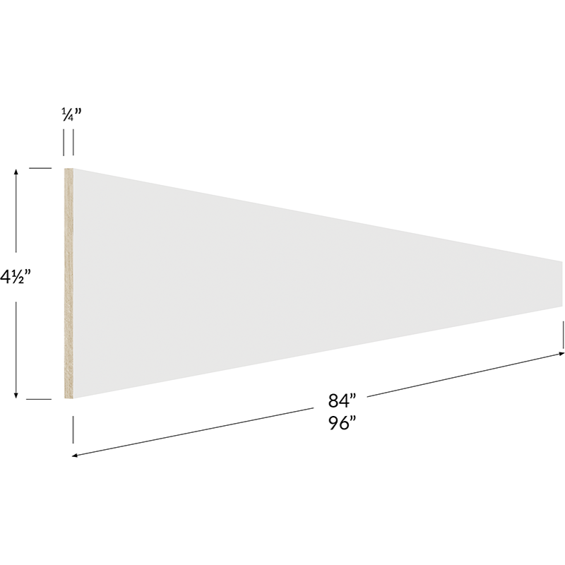 Toe Kick Cover - 84W x 4-1/2H x 1/4D