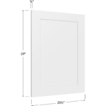 Vanity Decorative End Panel - 20-1/2W x 29H x 3/4D