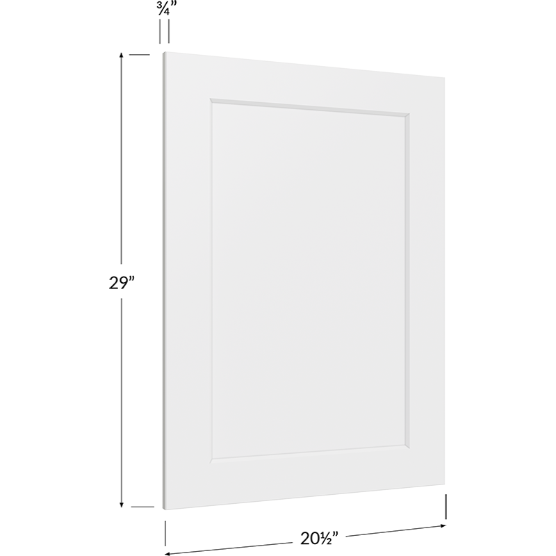 Vanity Decorative End Panel - 20-1/2W x 29H x 3/4D