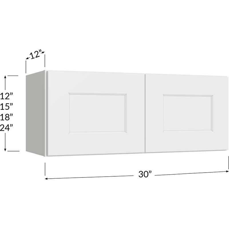 Bridge Cabinet - 30W x 24H x 12D - 2 Doors, 1 Shelf
