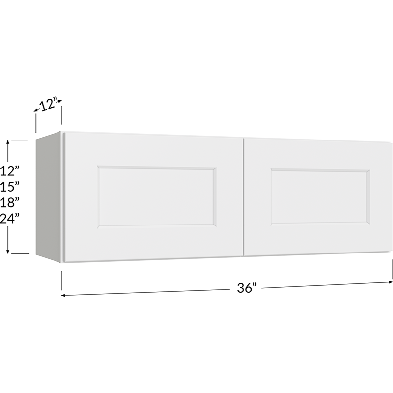 Bridge Cabinet - 36W x 24H x 12D - 2 Doors, 1 Shelf