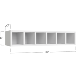 Wall Wine Cubby - 30W x 6H x 12D