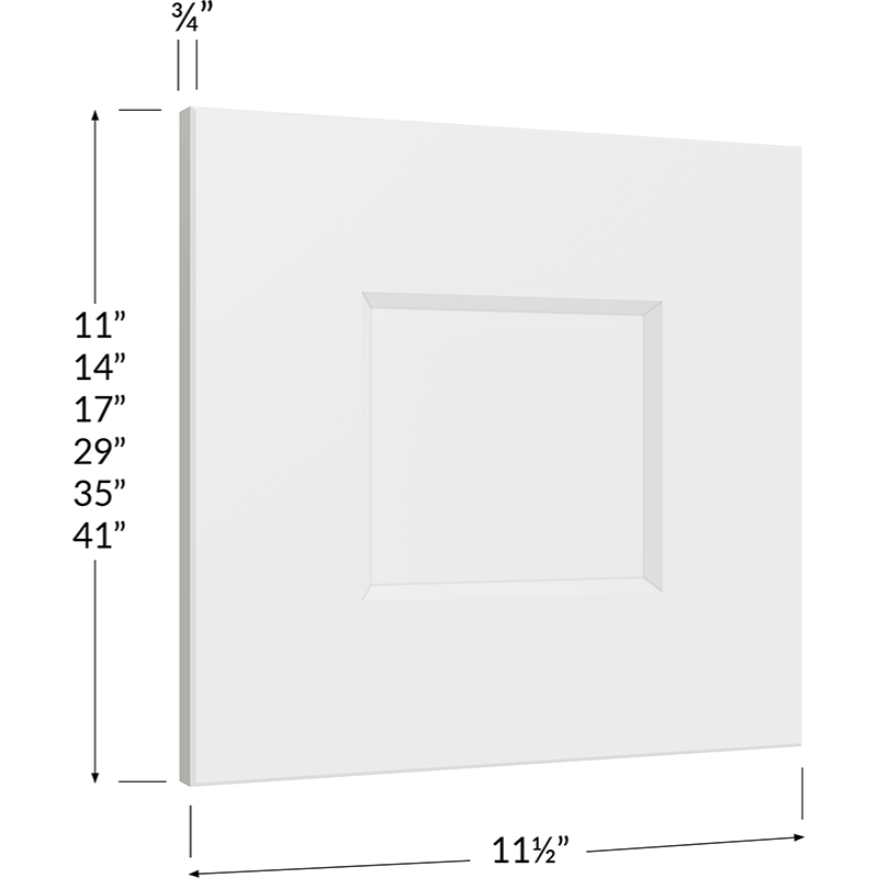 Wall Decorative End Panel - 11-1/2W x 35H x 3/4D