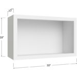 Wall Open Cabinet - 30W x 18H x 12D