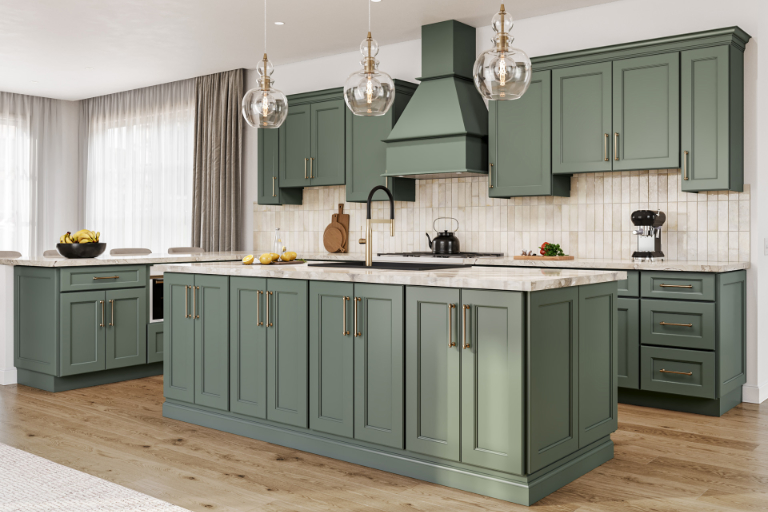 ghi forest-green kitchen
