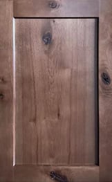 GHI Rustic Walnut Shaker Sample Door