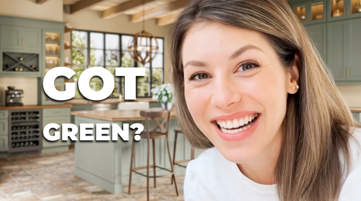 green rta cabinets