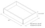 GHI Natural Maple Roll Out Drawer (Fits 30in Opening)