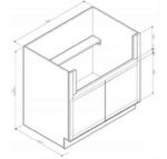 Farm Sink Base Cabinet 36W X 34.5H