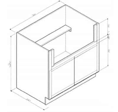 Farm Sink Base Cabinet 36W X 34.5H