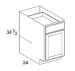Base Cabinet Single Door, Single Drawer, One Shelf 12W x 34.5H x 24D (3919294)