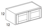 Wall Cabinet Double Butt Doors, No Shelves 30W x 12H x 12D (3919373)