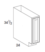 Base Cabinet Full Height Door 9W x 34.5H x 24D (3919295)